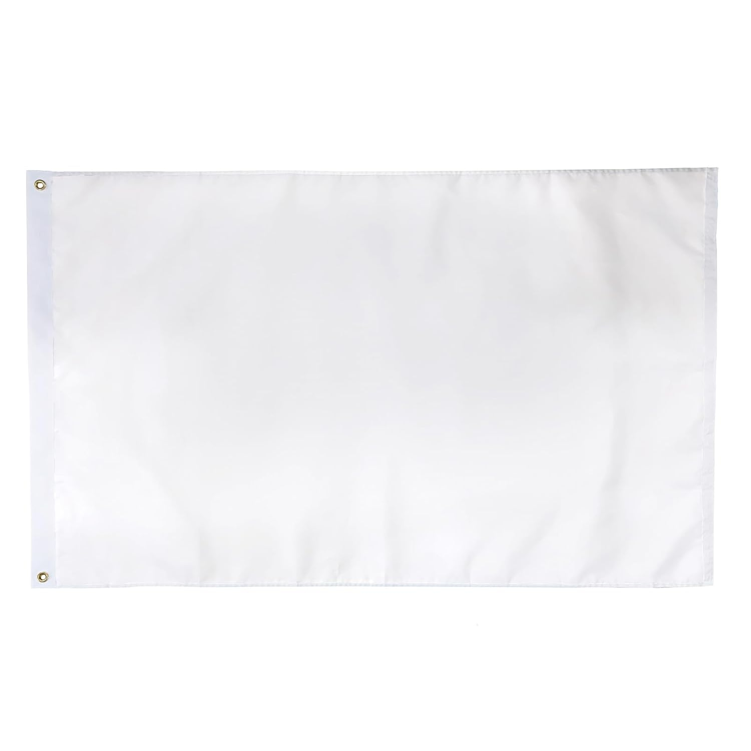 Solid White Flag BlanK Flags 2x3 Ft Create Your Own Solid White Flag DIY Blanks Canvas Banner to Decorate with Brass Grommets