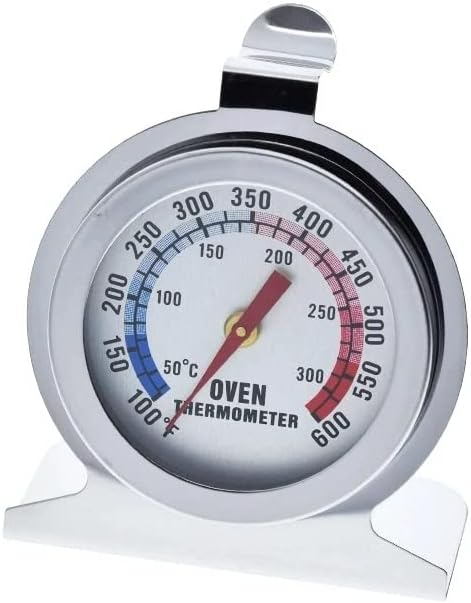Stainless Steel Large Dial Oven Thermometer with Hanging Hook
