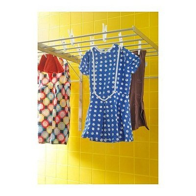 Wall Mounted Clothes Drying Rack Stainless Steel Space Saving Folding Adjustable Collapsible (22Wx21Dx19H)
