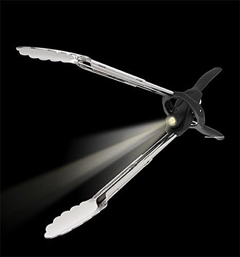 Stainless Steel Illuminating Grill Tongs with LED Light