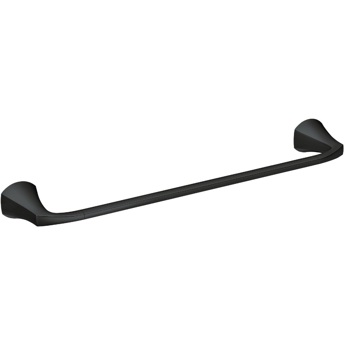 18" Matte Black Wall Mounted Towel Bar