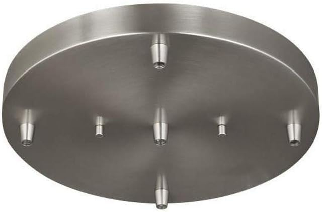 Generation Lighting 7449405-962 Towner Five Light Cluster Canopy, Brushed Nickel Finish