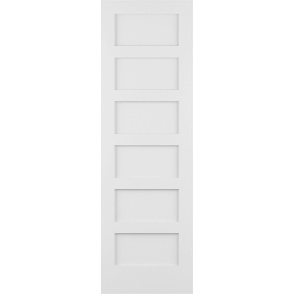 Frameport 96'' Solid + Manufactured Wood Paneled Slab Door