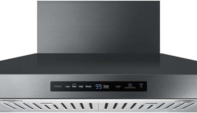 Samsung 36" Black Stainless Steel Smart Wall Mount Hood