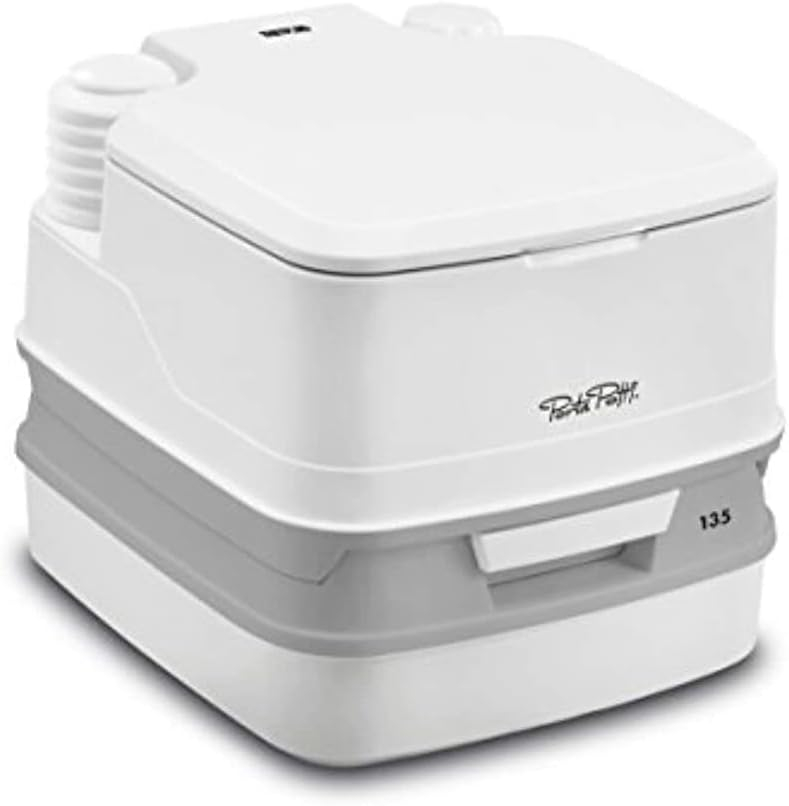 Thetford 92860 135 2.6 Gallon Porta Potti with Rotating Pour Spout, White