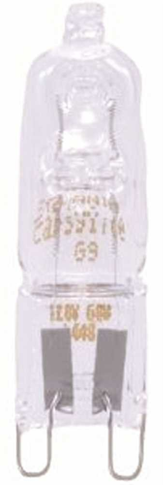 Sylvania Capsylite Halogen Lamp, T12, 40 Watt, 120 Volts, G9 Bipin, Clear, Tungsten, Single End