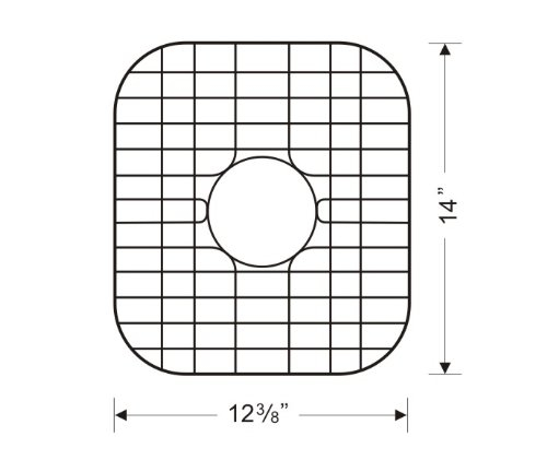 Stainless Steel Kitchen Sink Grid with Protective Vinyl Feet