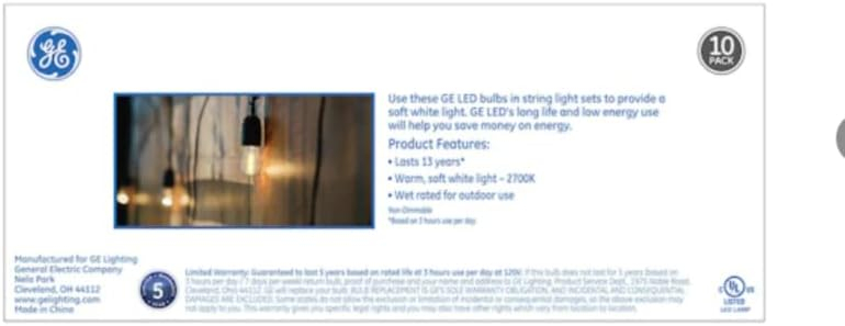 GE Vintage 1-Watt EQ S14 Soft White Medium Base (e-26) LED Edison Decorative