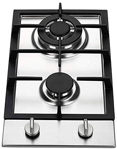 Ramblewood GC2-37P (LPG/Propane Gas) high efficiency 2 burner gas cooktop, ETL Safety Certified