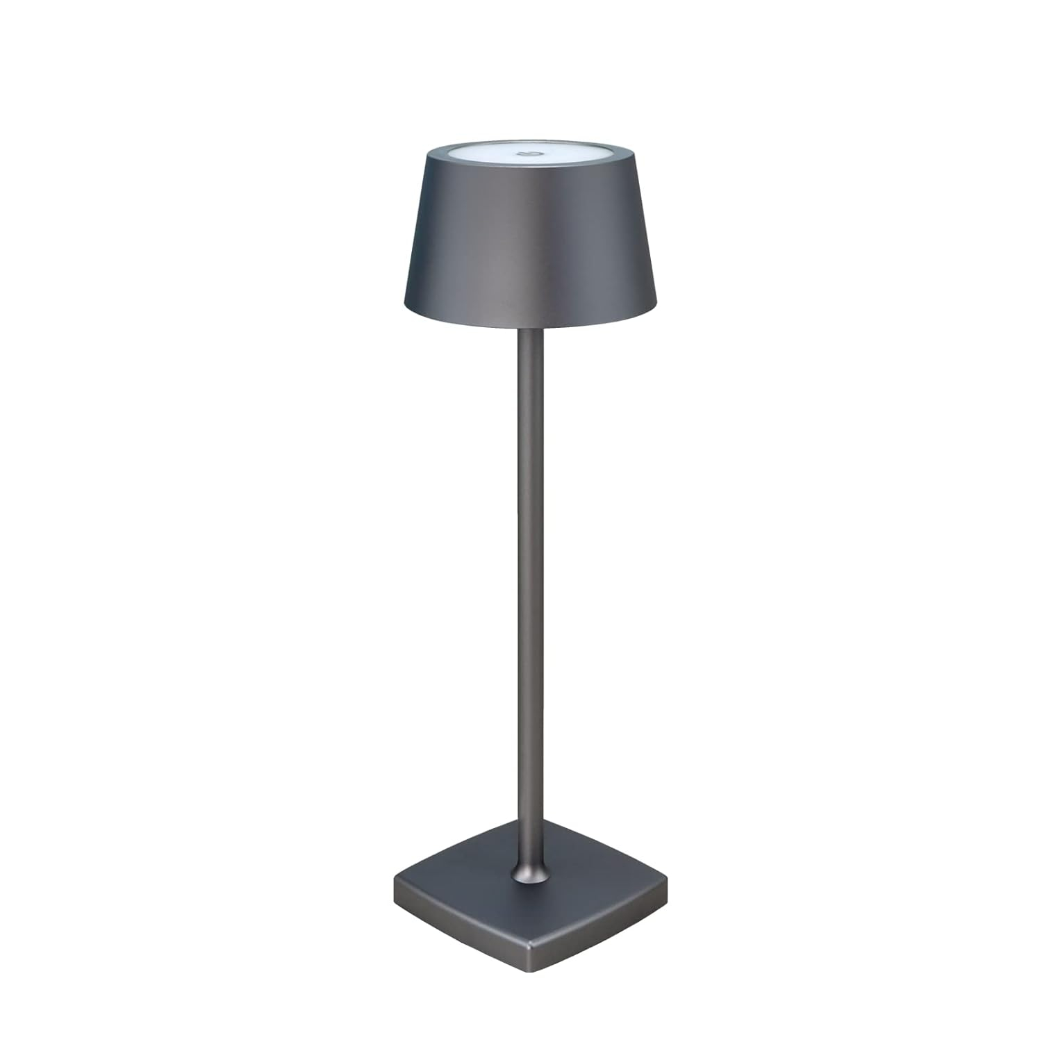 Rechargeable led Cordless Table Lamps, Aluminum, dimmable,Suitable for Indoor and Outdoor Lighting Grey
