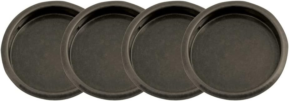 Design House 4-Pack 2.12" Sliding Closet Door Finger Pulls, Oil Rubbed Bronze