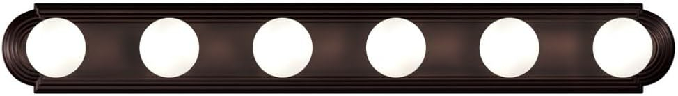Essentials 36-Inch Satin Nickel 6-Light Bath Vanity Fixture