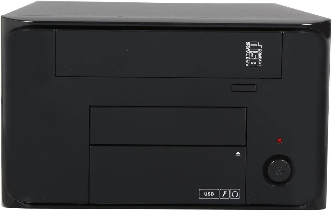 APEX MI Series MI-008 Black Steel Mini-ITX Tower Computer Case 250W Power Supply