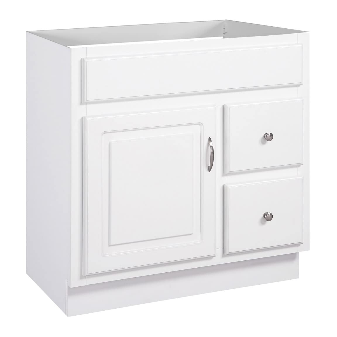 Design House Concord Bathroom Vanity Without Top in White, Unassembled, 30-inch
