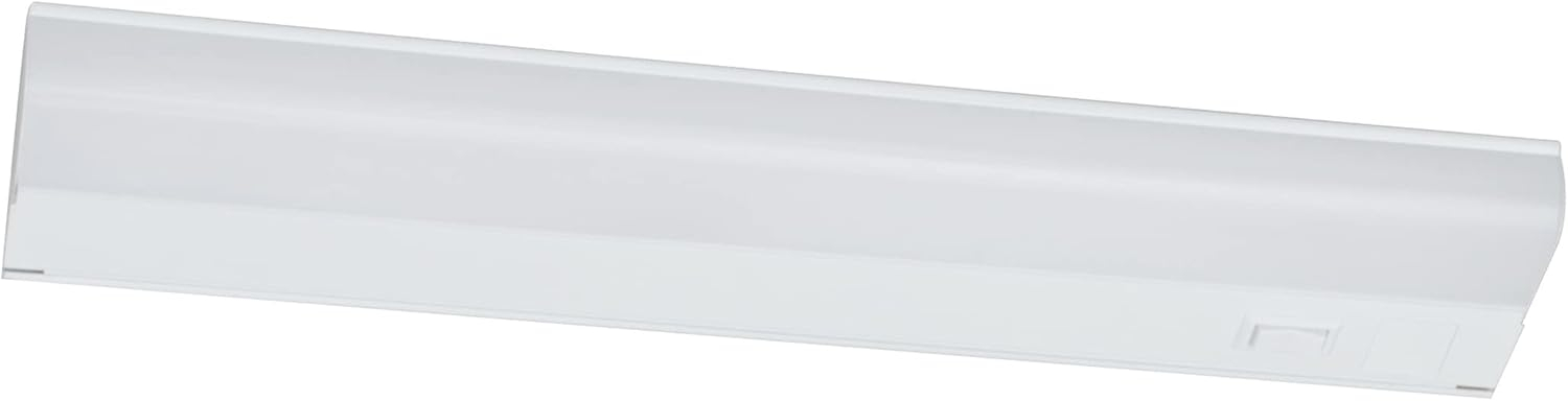 White 12-Inch LED Undercabinet Light with Polycarbonate Diffuser