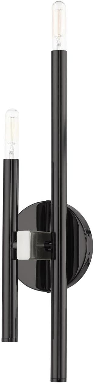 Livex Lighting Denmark 2 - Light Wall Light in  Black Chrome