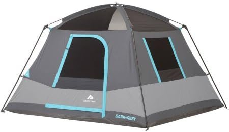 Ozark Trail 10' x 9' 6-Person Dark Rest Cabin Tent w/Skylight Ceiling Panels, 15.4 lbs