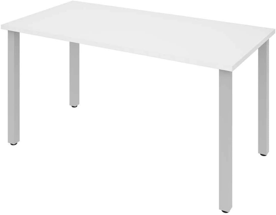 Bestar 30" Modern styled Metal x 60" Work Table in White Finish