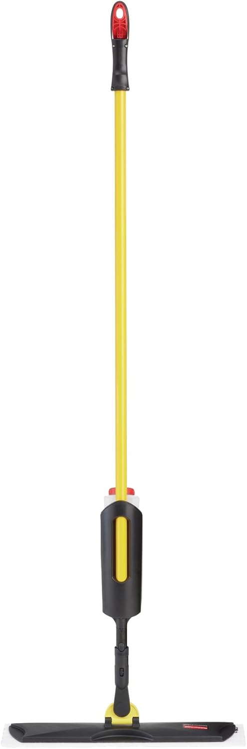 Rubbermaid Commercial Products Spray Mop Kit Includes Mop + Pads for All Floor Types/Hardwood/Vinyl/Tile