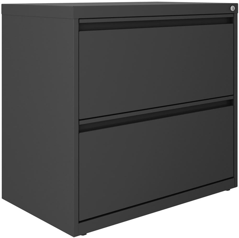 Hirsh 30 inch Wide 2 Drawer Lateral 101 File Cabinet for Home or Office, Charcoal
