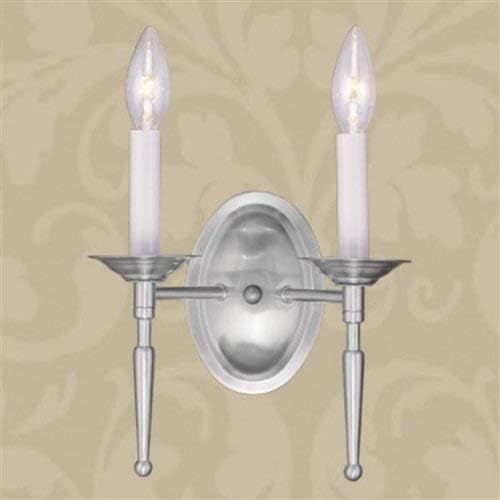 Livex Lighting Williamsburgh Wall Sconce in Brushed Nickel