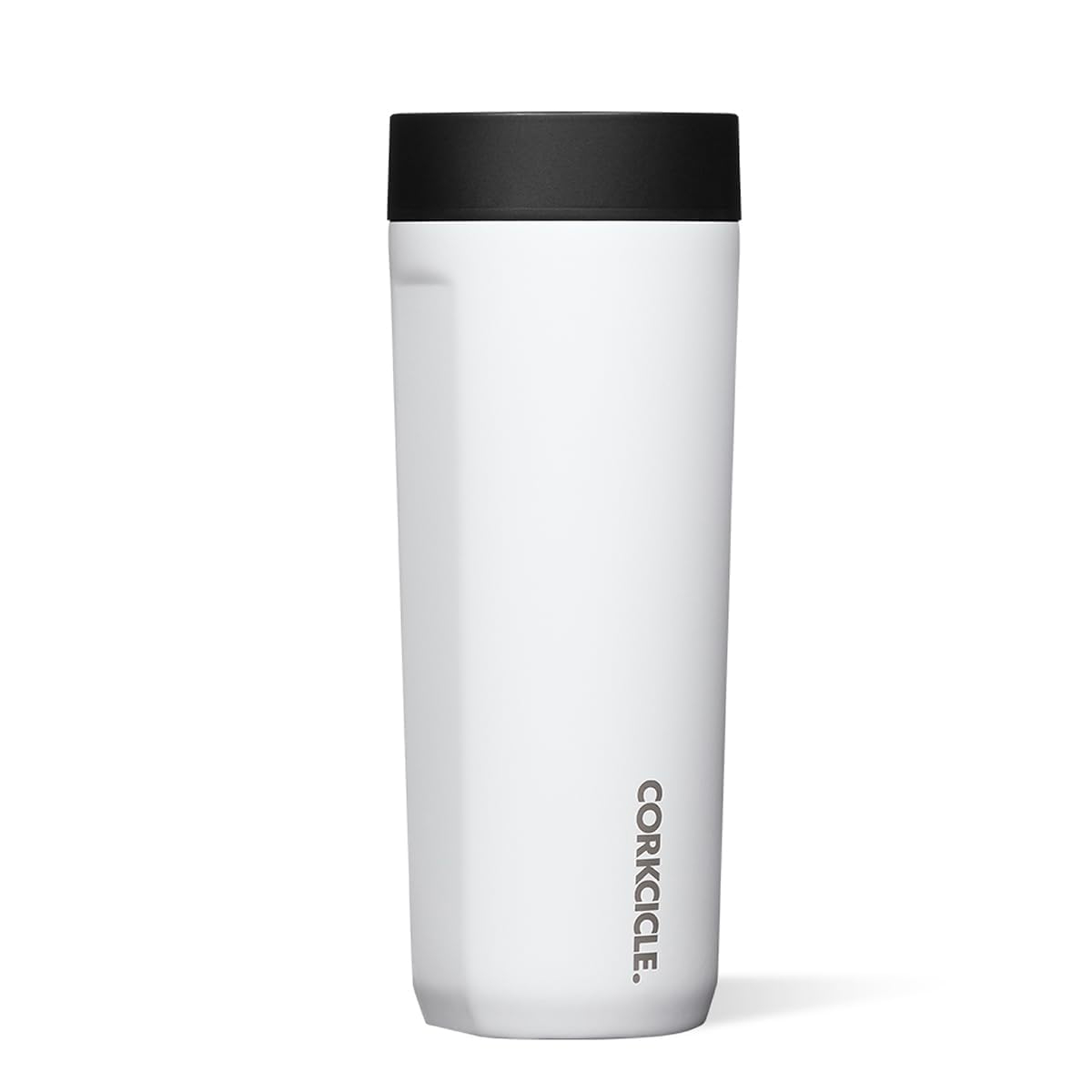Corkcicle 17 oz Commuter Cup, Spill-Proof, Triple Insulated, Gloss White