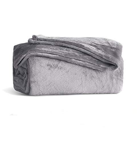Fleece Blanket King Size Grey Lightweight Super Soft Cozy Luxury Bed Blanket Microfiber