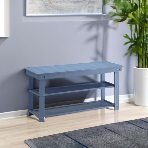 Entryway Bench in Blue