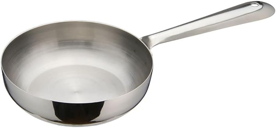 Compact Stainless Steel Mini Fry Pan for Individual Portions