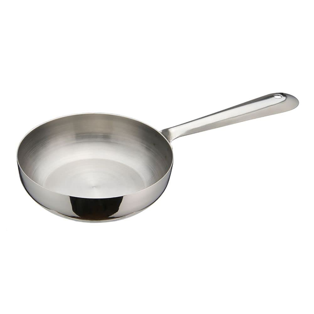 Compact Stainless Steel Mini Fry Pan for Individual Portions