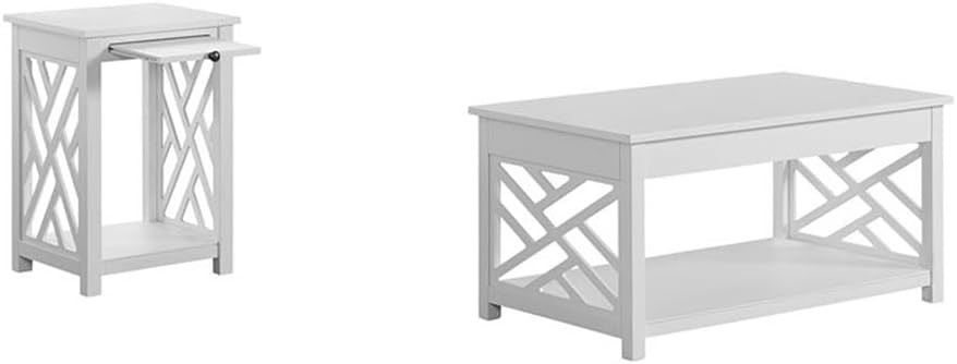 Coventry 36" Coffee Table and End Table with Tray, Set of 2