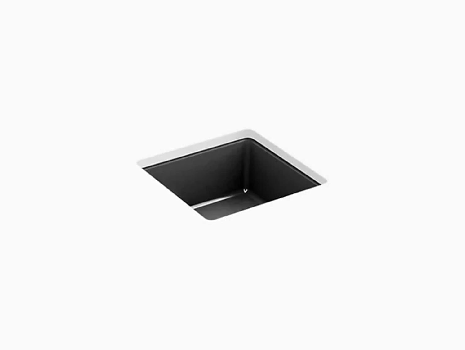 Verticyl Vitreous China Square Undermount Bathroom Sink with Overflow