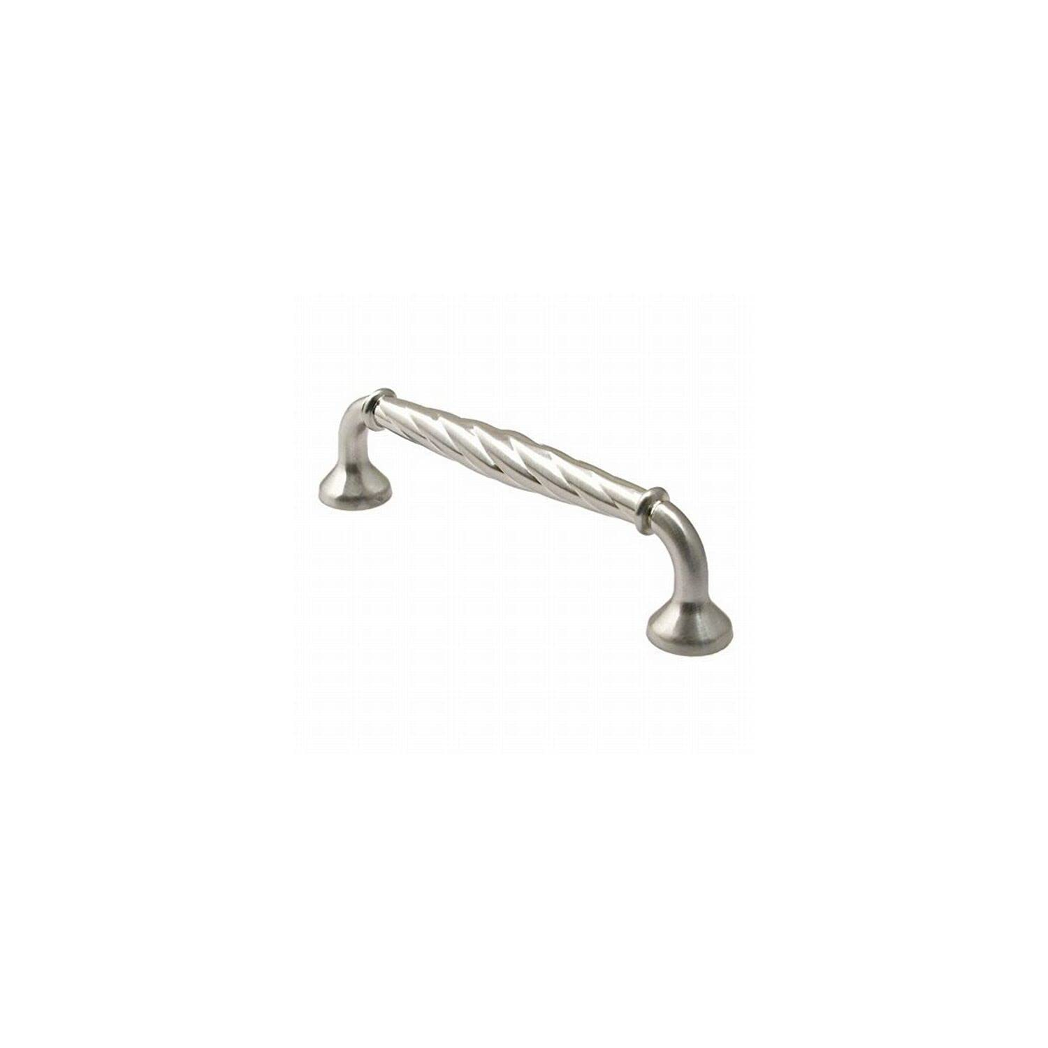 Brushed Nickel 4" Rope Cabinet Pull with Mounting Hardware