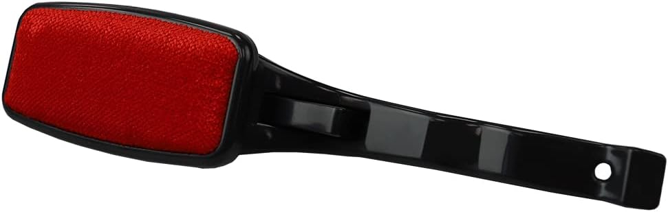 Red and Black Reusable Manual Lint Brush with Plastic Handle