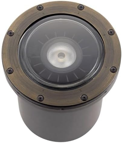 Kichler 1602327 Vlo 7" Wide Led In-Ground Well Light - Brass