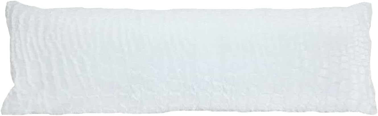 Quality Plush Body Pillow Cover - Fuzzy Pillowcase Covers fit 54 Inches, 60 Inches, 72 Inches with Zipper Enclosure in Stylish Colors
