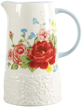 The Pioneer Woman Sweet Rose White 2.1-Quart Pitcher