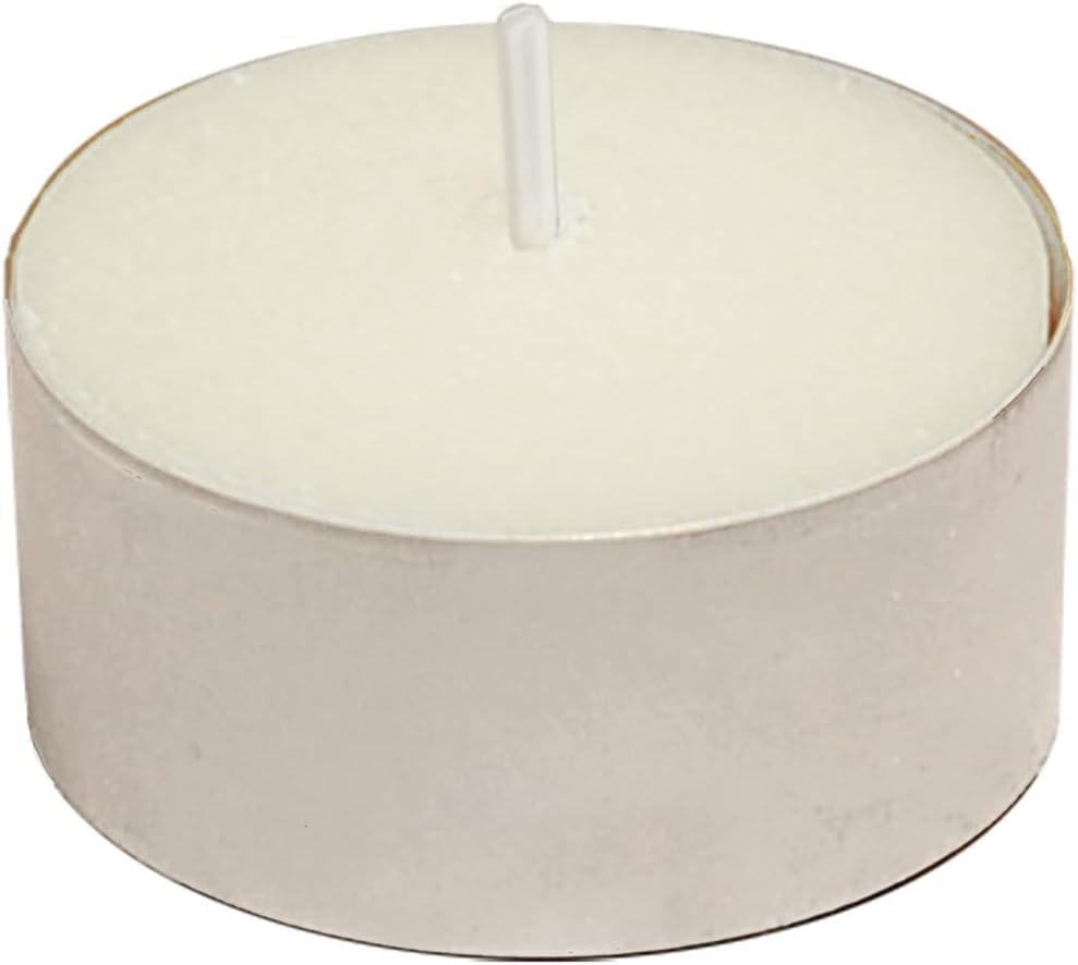LumaBase Extended Burn Tea Light Candles - Set of 100