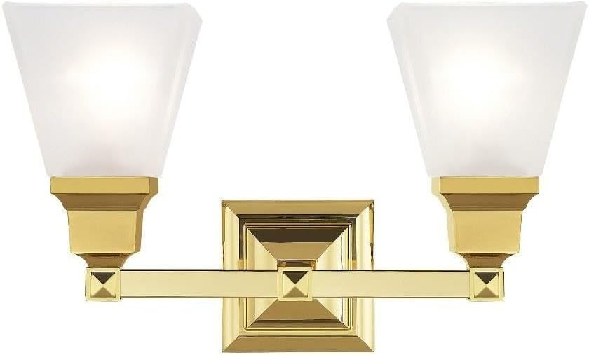 Livex Lighting Mission 2 - Light Vanity in  Polished Brass