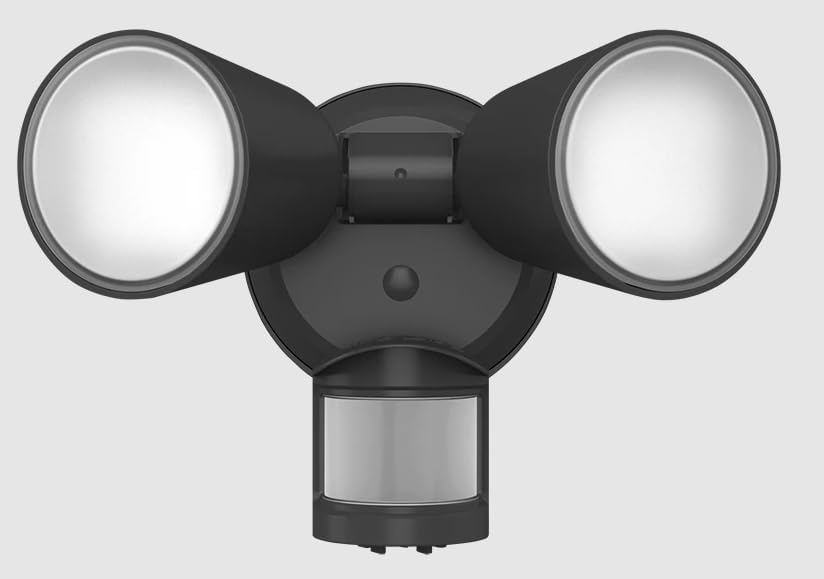 Bronze Dual Head LED Security Floodlight with Motion Sensor