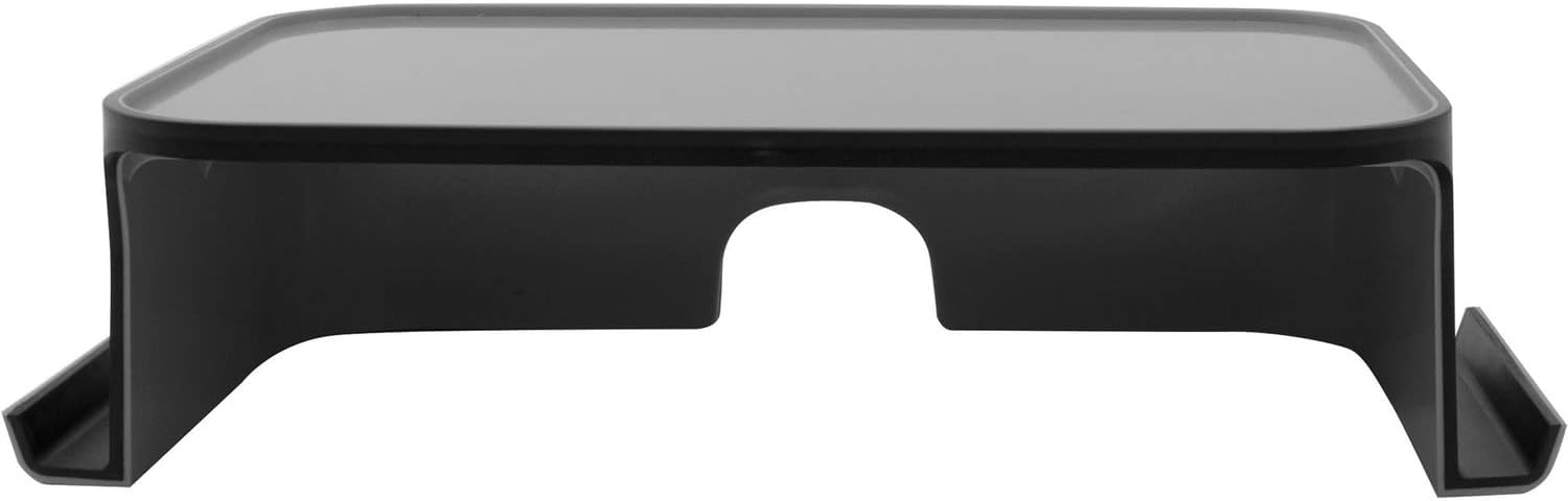 Black and Gray High-Gloss Plastic Monitor Stand