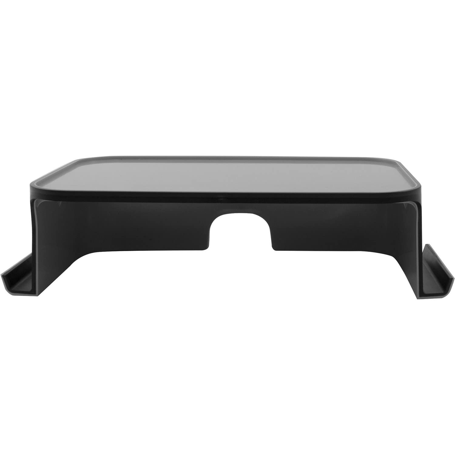Black and Gray High-Gloss Plastic Monitor Stand