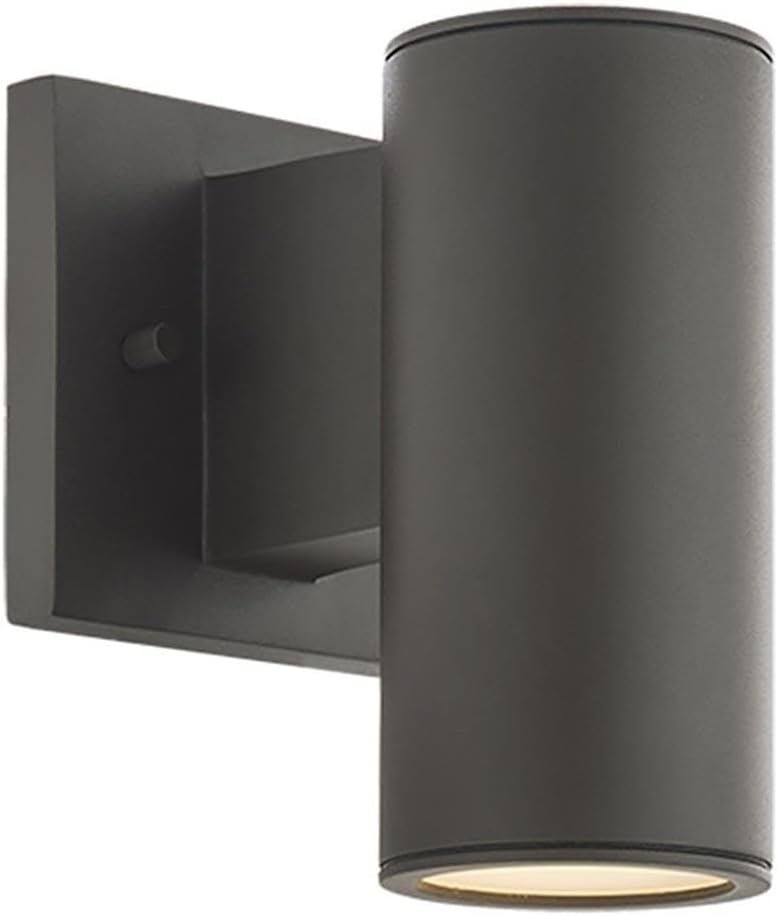 WAC Lighting Cylinder 1-Light LED 3000K Up & Down Aluminum Wall Light in Bronze