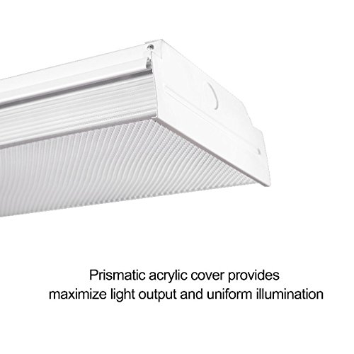 48-Inch White Acrylic LED Flush Mount Ceiling Light