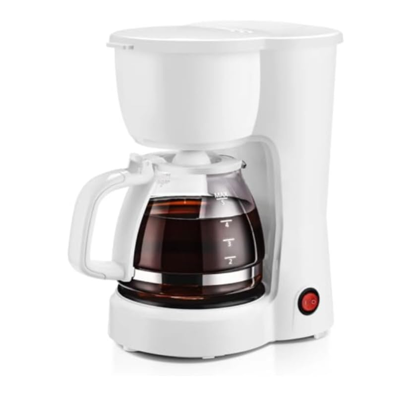 Mainstays White 5-Cup Coffee Maker