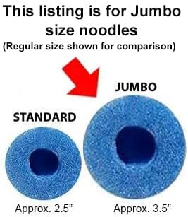 6 Pack Jumbo Swimming Pool Noodle Foam Multi-Purpose - Orange