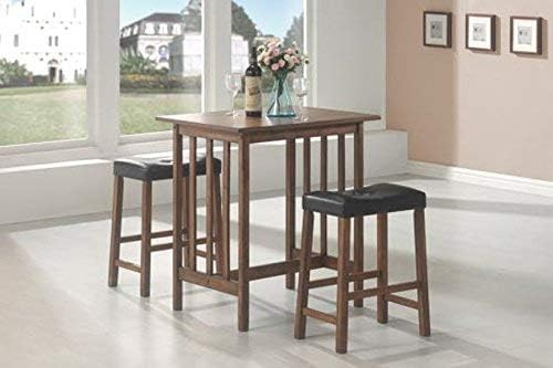 Coaster Company 3-Piece Table Set, Nut Brown