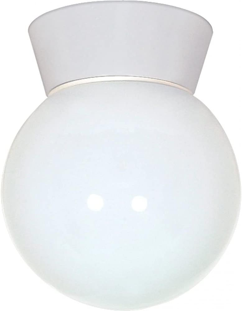 Nuvo 77-532 - OUTDOOR WHITE 6" WHT BALL FIXT