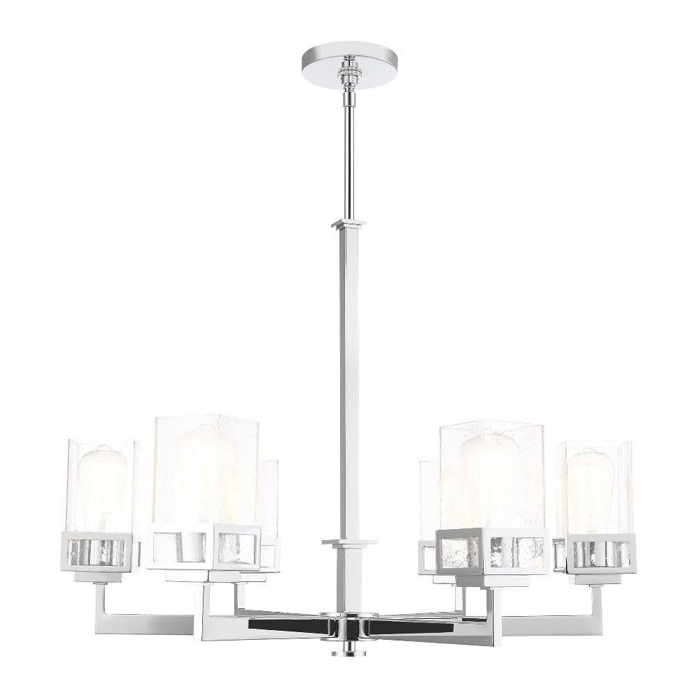 Livex Lighting Harding 6 - Light Chandelier in  Polished Chrome