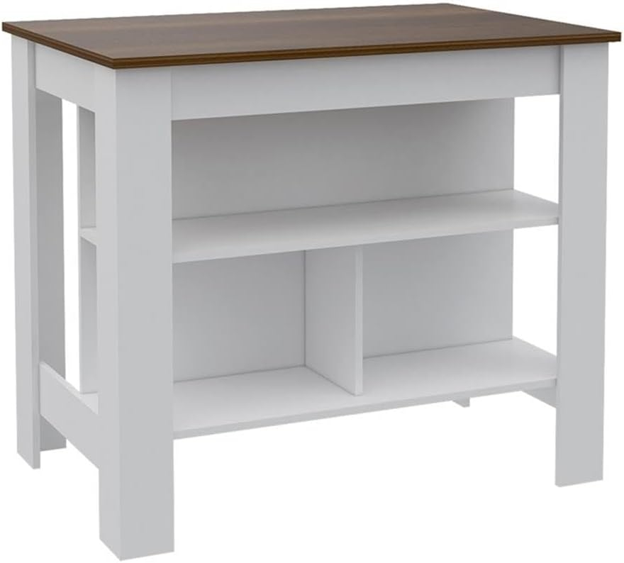 TUHOME Cala Kitchen Island  Engineered Wood Kitchen Islands in  Multi-color